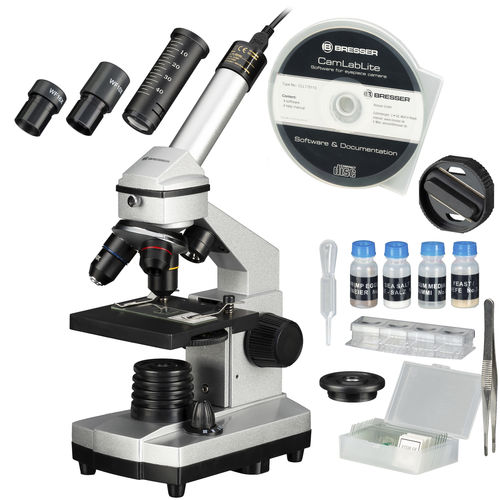 Microscopio óptico - 8855000 - Bresser - de laboratorio / recto / monocular