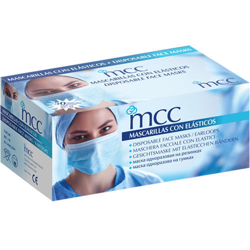 Mascarilla quirúrgica de tipo IIR - MCC Disposables - para adulto / caja de 50 / negra