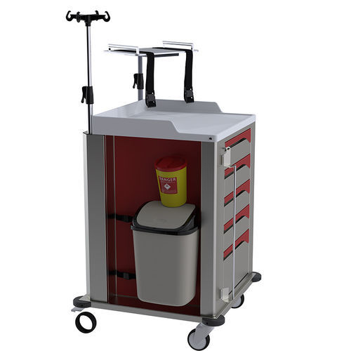 Carro de hospital - GMC300 - Proxenon - de emergencia / quirúrgico / para desfibrilador