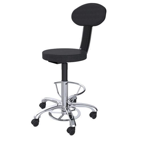 Taburete quirúrgico - OSS250 - Proxenon - con ruedas / con respaldo regulable / con forma de T