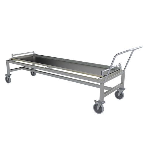 Carro para traslado de cadáveres de transporte - MBT160 - Proxenon - de almacenamiento / manual / de acero inoxidable