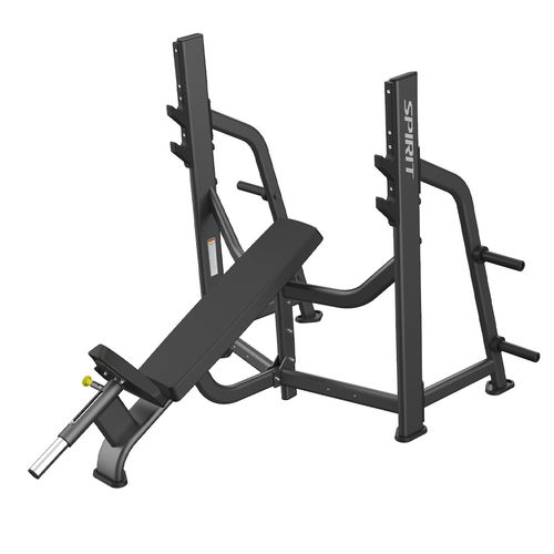 Banco de musculación inclinado - SP-7515 - SPIRIT Fitness - con soporte para mancuernas