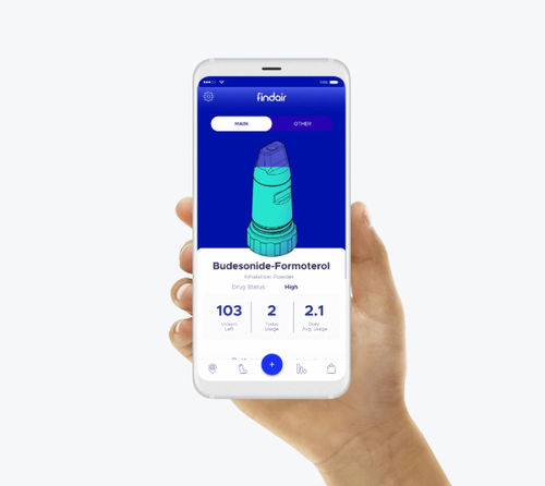 Aplicación para móviles de control de pacientes asmáticos - FindAir - de monitorización / médica / para smartphone