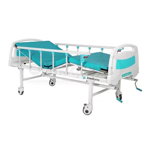 Cama para cuidados intensivos - DLX - imedfurns Private Limited - manual / de altura fija / con ruedas