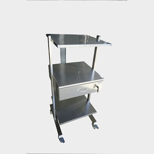 Carro médico - Rinox S.r.l. - de limpieza / de acero inoxidable / 1 cajón