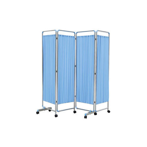 Biombo médico plegable - A002 - Foshan Medco Medical equipment Co., Ltd. - con ruedas / 4 paneles / de habitación de hospital