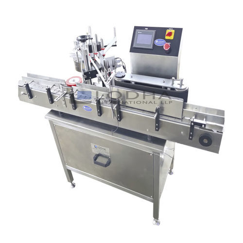 Etiquetadora de botellas - LI-BSL 1S - Lodha International LLP - automática / lineal