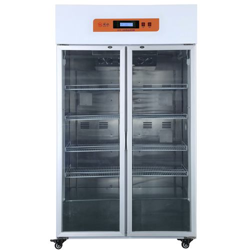 Refrigerador de cromatografía - GYYP-900 - Xiamen Guoyi Scientific Instrument - de tipo armario / con 2 puertas / con puerta de cristal