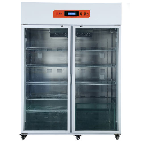 Refrigerador de cromatografía - GYYP-1250 - Xiamen Guoyi Scientific Instrument - de tipo armario / con 2 puertas / con puerta de cristal