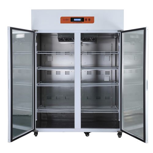 Refrigerador de cromatografía - GYYP-1400 - Xiamen Guoyi Scientific Instrument - de tipo armario / con 2 puertas / con puerta de cristal
