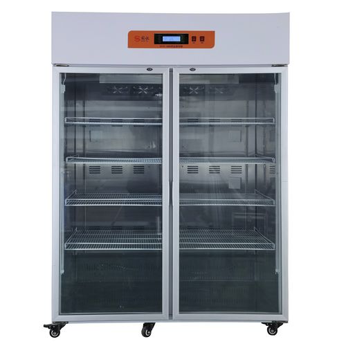 Refrigerador de cromatografía - GYYP-1750 - Xiamen Guoyi Scientific Instrument - de tipo armario / con 2 puertas / con puerta de cristal