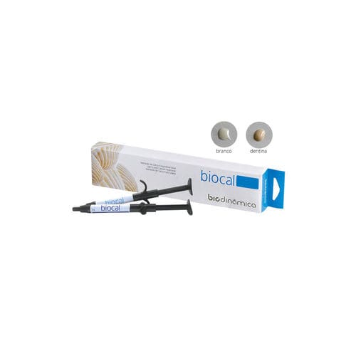 Material dental de hidróxido de calcio - Biocal - Biodinâmica - para restauración dental / fotopolimerizable / radiopaco