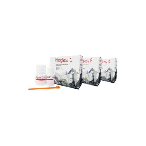 Adhesivo dental para restauración - Bioglass - Biodinâmica - vidrio ionómero / biocompatible