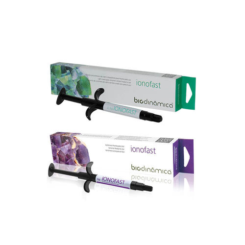 Adhesivo dental para restauración dental - ionofast - Biodinâmica - para la obturación de canales / vidrio ionómero / fotopolimerizable