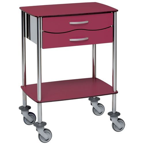 Carro de uso general - 220.0.3 - TOURINOX - para cuidados / 2 cajones / 2 bandejas