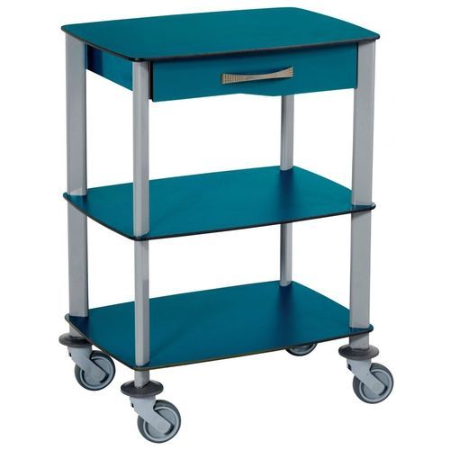 Carro de uso general - 340.0.2 - TOURINOX - para cuidados / 1 cajón / 3 bandejas