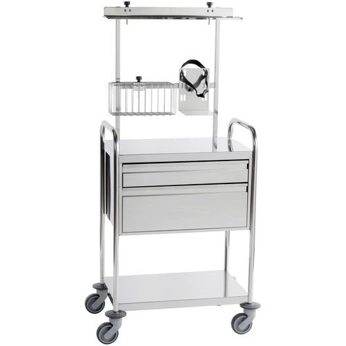 Carro médico - 265.0.6.8500 - TOURINOX - de uso general / para cuidados / de acero inoxidable