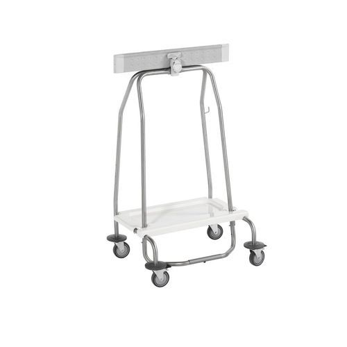 Soporte para bolsas de basura - 3001 - TOURINOX - con ruedas / de acero inoxidable