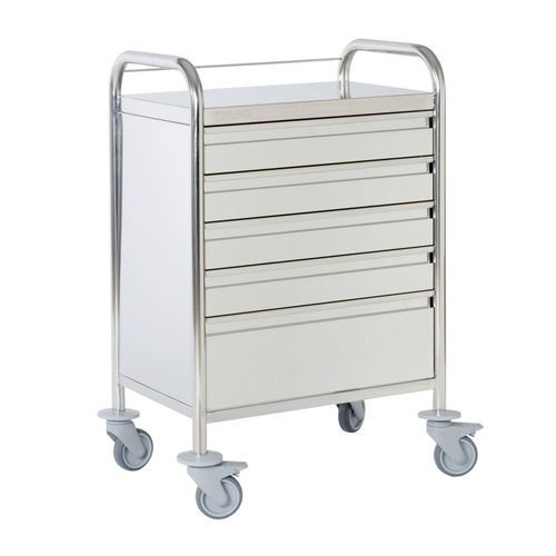 Carro de emergencia - 10100 - TOURINOX - médico / de uso general / de acero inoxidable