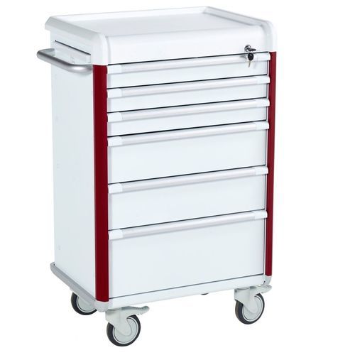 Carro de emergencia - 50310 - TOURINOX - de uso general / 5 cajones / 1 estante