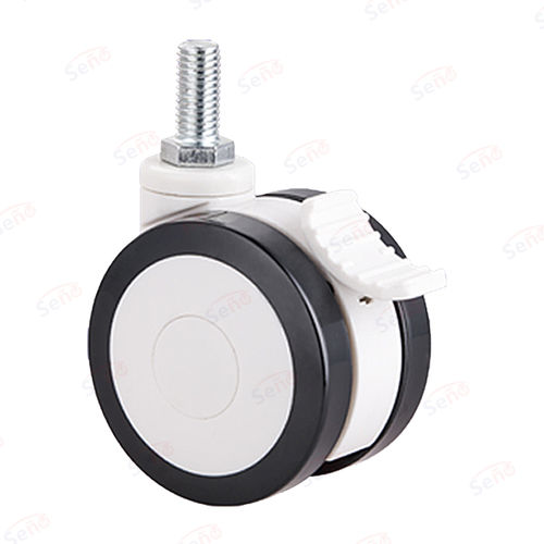 Rueda de polipropileno - ME01-02D-75PUB - Zhongshan Seño Casters and Wheels Man Co.,Ltd - con freno / giratoria