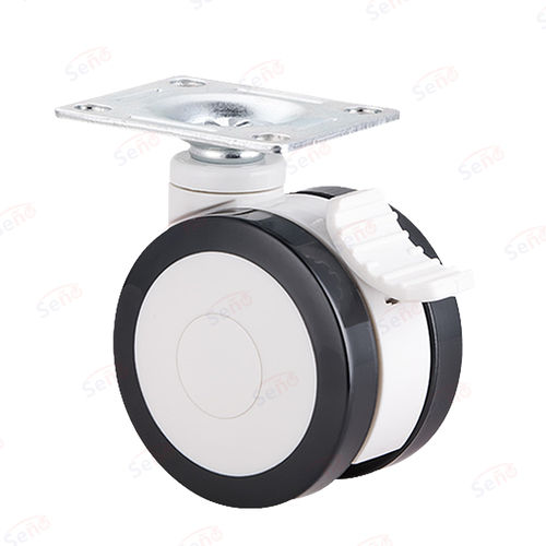 Rueda de polipropileno - ME01-01D-75PUB - Zhongshan Seño Casters and Wheels Man Co.,Ltd - con freno / giratoria