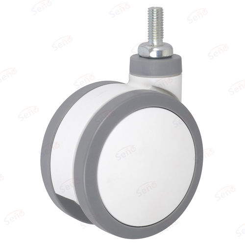 Rueda para cama de hospital - ME03-02-100TPRG - Zhongshan Seño Casters and Wheels Man Co.,Ltd - giratoria
