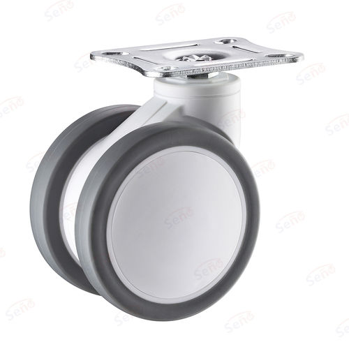 Rueda para carro médico - ME04-01-100TPRG - Zhongshan Seño Casters and Wheels Man Co.,Ltd - giratoria