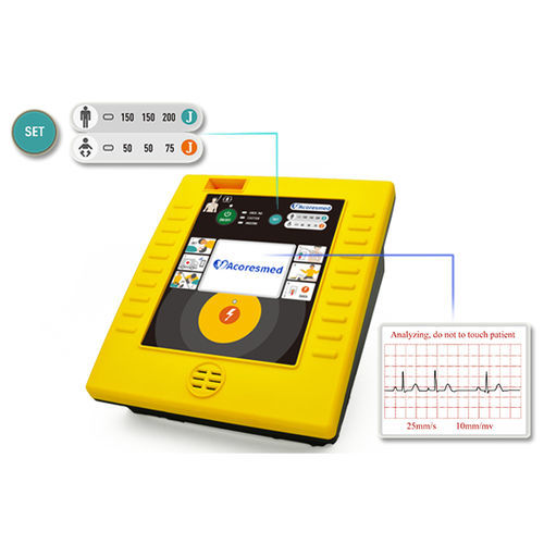 Desfibrilador externo semiautomático - A112 - Acoresmed.co.ltd - con monitor de ECG / bifásico / impermeable