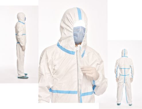 Equipo de protección individual sanitario unisex - 3B/4B - Sirmar Medikal Tekstil - de polipropileno / blanca