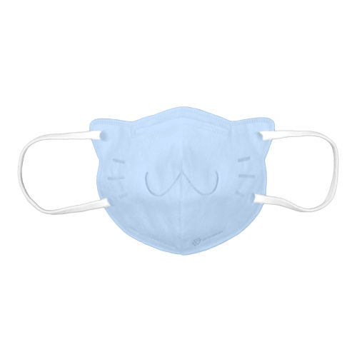 Mascarilla quirúrgica pediátrica - 3DMEOW™ - Savewo - azul / blanca / de tres capas