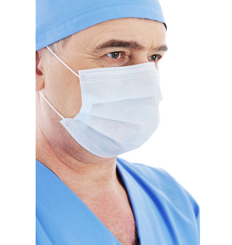 Mascarilla quirúrgica sin látex - Centra for Medical Supplies - para adulto / blanca / desechable