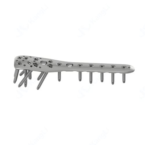 Placa de compresión para húmero - T4220 - Kangli Medical - porción proximal / bloqueada / de titanio