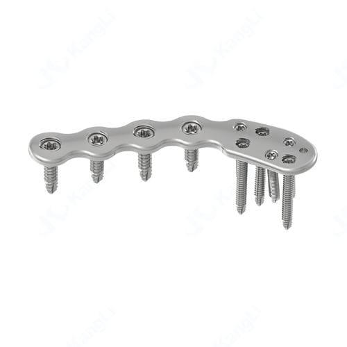 Placa de compresión para clavícula - T4381 - Kangli Medical - bloqueada / de titanio