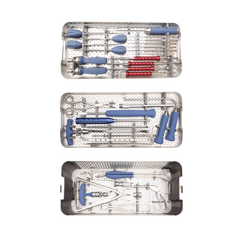 Kit de instrumentos para cirugía del raquis - 93329901 - Kangli Medical - para osteosíntesis del raquis / para fusión vertebral