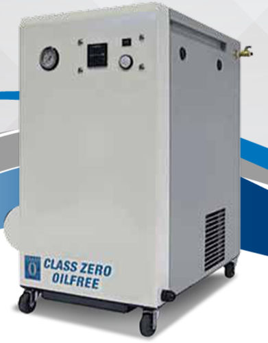 Compresor de aire médico - AG OFCAS  75 - SRA Instruments - scroll / con ruedas / sin aceite