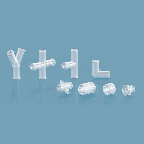 Adaptador hembra-hembra - RH-2G - NANJING RUNZE FLUID CONTROL EQUIPMENT CO., LTD. - para dispositivos médicos / recto / en T