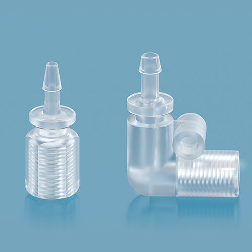 Adaptador hembra - NI06-32-28P - NANJING RUNZE FLUID CONTROL EQUIPMENT CO., LTD. - para dispositivos médicos / recto / acodado