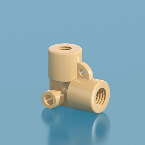 Adaptador hembra - NL05-28-K - NANJING RUNZE FLUID CONTROL EQUIPMENT CO., LTD. - para dispositivos médicos / acodado