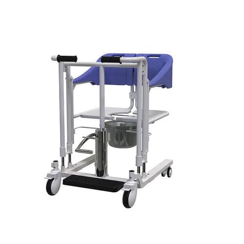 Silla de traslado de interior - ZW302-2 - Shenzhen Zuowei Technology - con orinal / elevadora / con reposabrazos