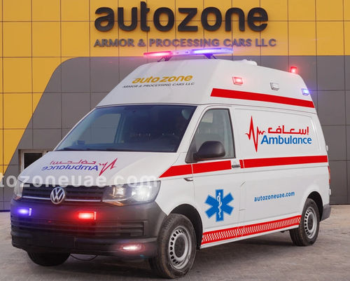Ambulancia para cuidados intensivos - AUTO ZONE ARMOR AND PROCESSING CARS L.L.C - furgoneta / con oxigenoterapia / automática