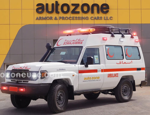 Ambulancia para cuidados intensivos - HZJ78 - AUTO ZONE ARMOR AND PROCESSING CARS L.L.C - con oxigenoterapia / diésel / mecánica