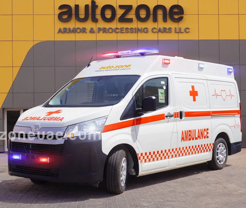 Furgón ambulancia - 2023 - AUTO ZONE ARMOR AND PROCESSING CARS L.L.C - con oxigenoterapia / mecánica
