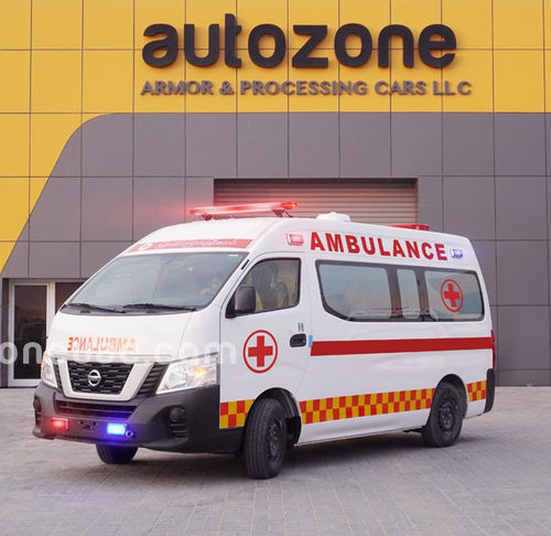 Furgón ambulancia - Urvan-NV350 - AUTO ZONE ARMOR AND PROCESSING CARS L.L.C - con oxigenoterapia / diésel / mecánica