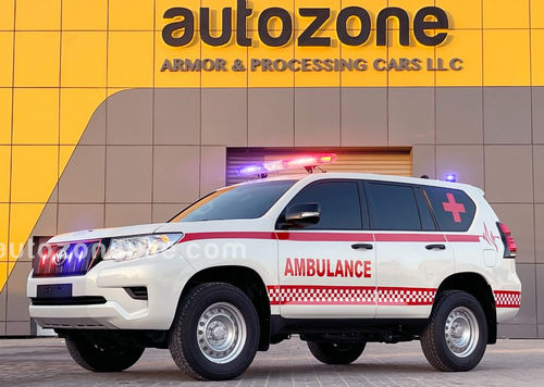 Ambulancia con oxigenoterapia - Toyota Prado - AUTO ZONE ARMOR AND PROCESSING CARS L.L.C - 4x4 / diésel / automática