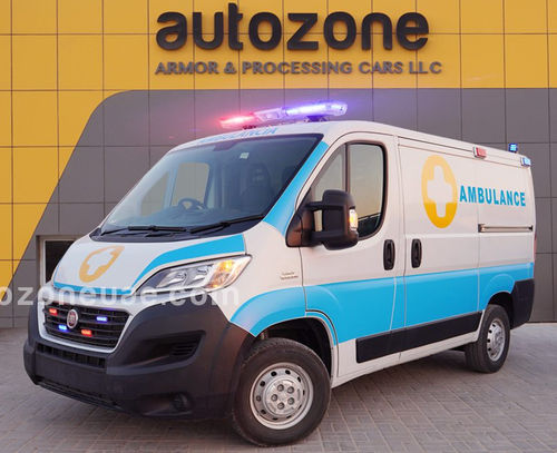 Furgón ambulancia - Fiat Ducato - AUTO ZONE ARMOR AND PROCESSING CARS L.L.C - con oxigenoterapia / diésel / automática