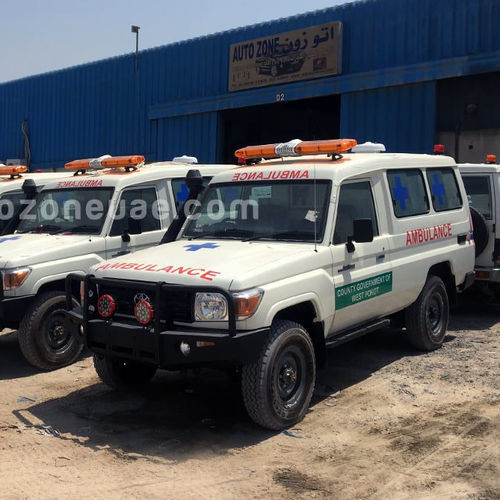 Ambulancia con oxigenoterapia - HZJ78 - AUTO ZONE ARMOR AND PROCESSING CARS L.L.C - 4x4 / diésel / mecánica