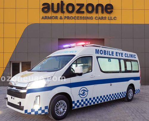 Unidad móvil hospitalaria de oftalmología - Hiace - AUTO ZONE ARMOR AND PROCESSING CARS L.L.C - de ORL / furgoneta / automática