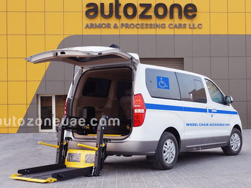 Vehículo para discapacitados furgoneta - Hyundai H1 - AUTO ZONE ARMOR AND PROCESSING CARS L.L.C - diésel / acceso posterior