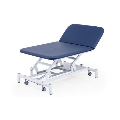 Mesa Bobath eléctrica - CANBERRA 2 - Circeo Italia srl - con ruedas / con respaldo inclinable / de 2 secciones